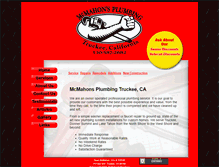 Tablet Screenshot of mcmahonsplumbing.com